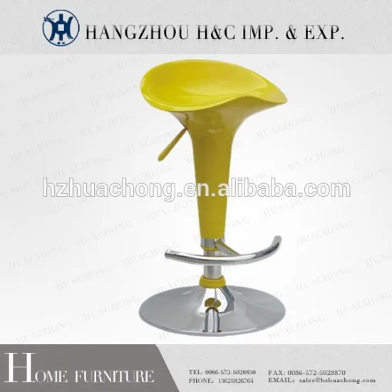 HC-K002 cheap commercial backless swivel bar stool with footrest