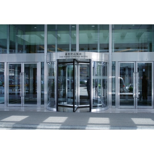 Three-wing Automatic Revolving Doors with Curved Wall