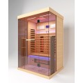 Salão de sauna infravermelho de infravermelho em distância interno de 2 pessoas