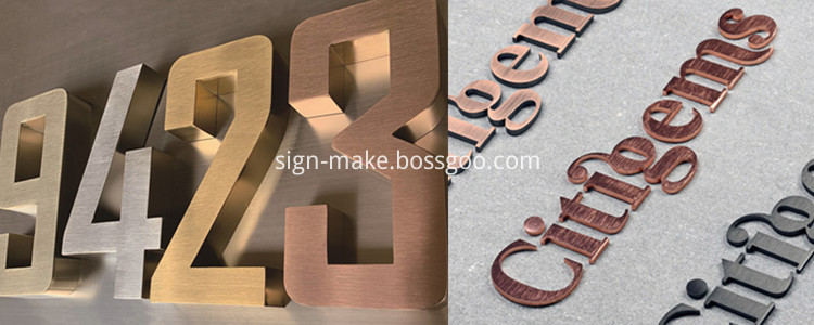 large metal letters for outside