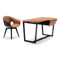 Leather writing desk modern designer study table