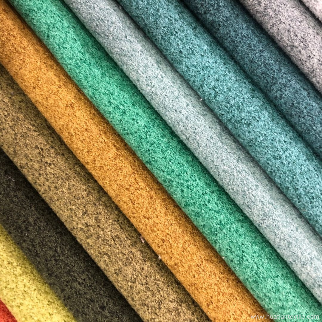 100%polyester microfiber suede fabric dyed for sofa