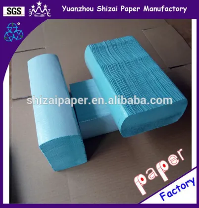 Blue Z-fold Paper hand towels