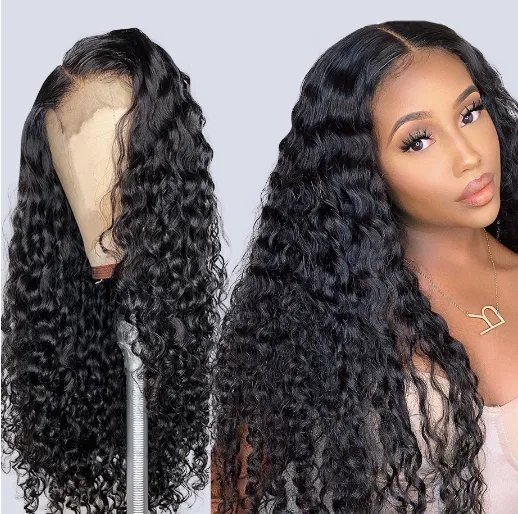 Wholesale Virgin Hair vendor peruvian hair wig, natura brazil Curly Lace Front Wig, 360 Hd Lace Frontal Human Hair Wigs