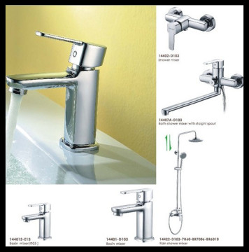 Bathroom Single Handle Brass Water Basin Faucet