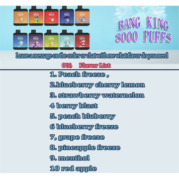 Netherlands Bang king 8000 Puffs Hot Sale Vape