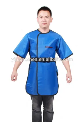 43", L 23" W Lead Apron Full Overlap Short Sleeve