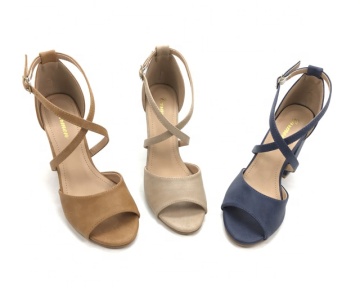 Classic Crisscross Peep Toe Block Heel Sandals Women