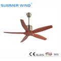 Safe and reliable wooden leaf ceiling fan