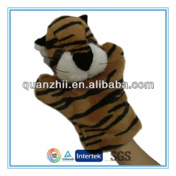 Cute plush tiger hand puppet