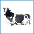 खेत सजावट आउटडोर जीवन का आकार राल गाय प्रतिमा