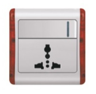 AL86 1 Gang Wall Switch With 1 Socket