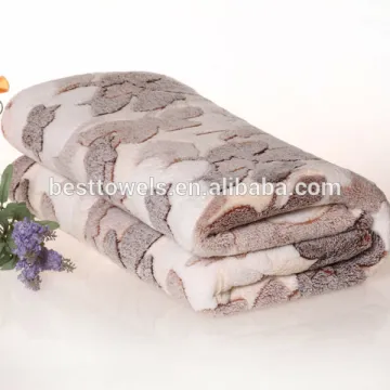 coral fleece jacquard woven blanket
