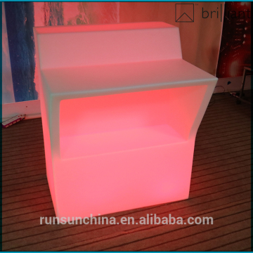 308# hot sale LED Bar Furniture illuminated LED middle straight bar counter design