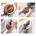 Aluminum Nutcracker with Four Nips Clamps Kitchen Tool Multi-Functional Nut Cracker Sheller Walnut Cracker Plier Opener Tool
