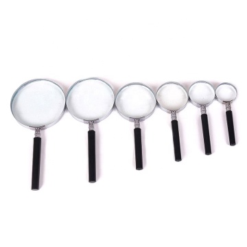 60mm Semi-Metal Handheld Magnifying Glass for Low Vision Reading