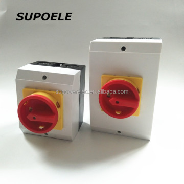 CE ROHS zugelassene wasserdichte IP65 -Isolatorschalter - 3 Phase 4 Pole (20A -100a) mit Gehäuse