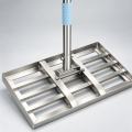 Rastrillo nivelador de golf de acero inoxidable de 50x25 cm