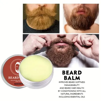 OEM 50g Pure Natural Men's Beard Balm for Softer Beard