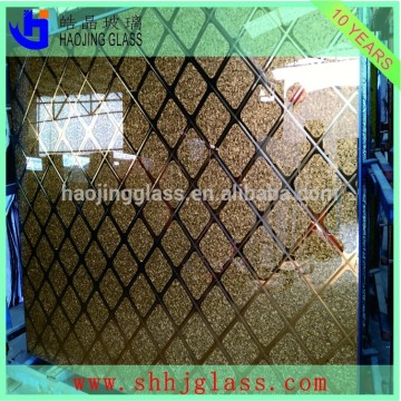 best price high quality 5mm clear titanium glass for slidng door