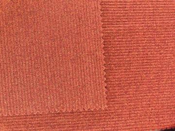 2020 Double Sided Knitted lurex rib fabric