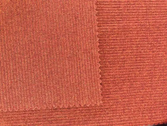 2020 Double Sided Knitted lurex rib fabric