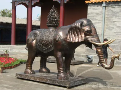 High quality franklin mint bronze african elephant