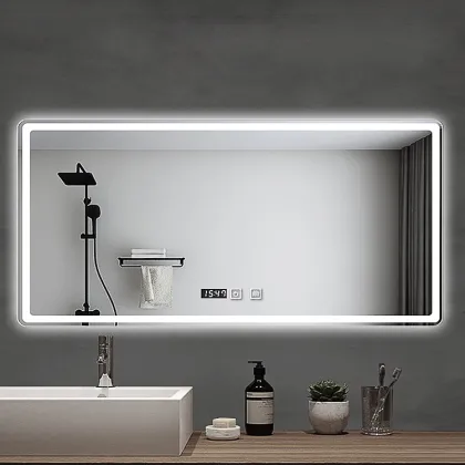 Premium Wall-Mounted Smart LED Lighted Bathroom Mirrors
