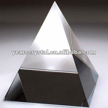 crystal blank pyramid trophy and award