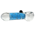 Einfrieren Mini -Rohrglycerin -Spulen -Handrohrglas Tabaklöffel Rohre Zigarettenraucherschale