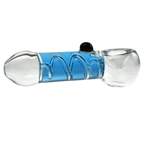 Frys Mini Pipe Glycerin Spole Handrör Glas Tobakssked Rör med cigarettrökningsskål