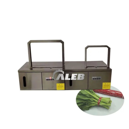 High-Quality Vegetable Food Pallet Banding Machine: Semi-Automatic Belt Strapping Equipment Utilizing PP Material