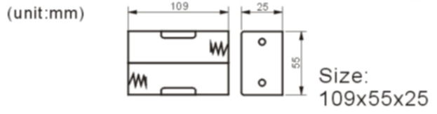 FBCB1158-1 battery holder