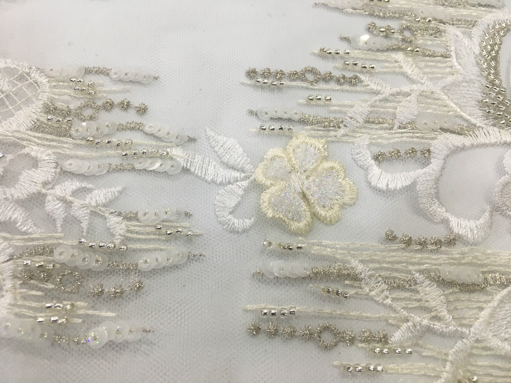 Pearl Embroidery Fabric 