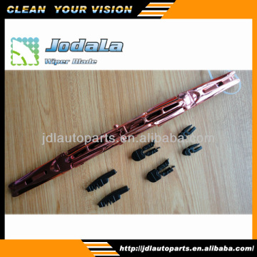 colored chrom double plastic windshield wiper