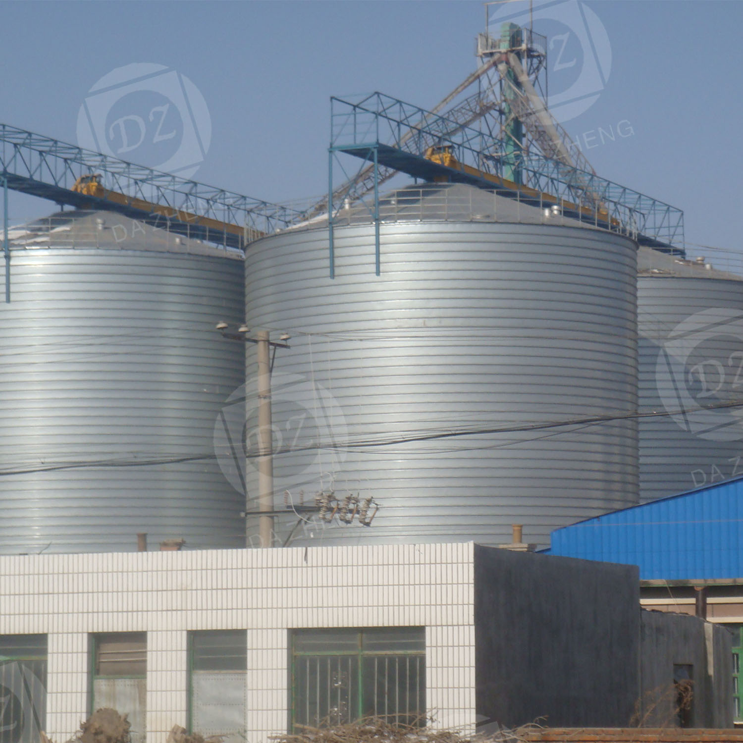 Hegesztett acéllemez raktár építőanyagokhoz