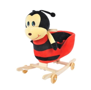 Solid Wood Children's Rocking Horse: Combining Early Education, Music, and Fun