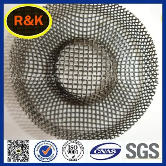 #304 stainless steel mesh strainer disc for pipe