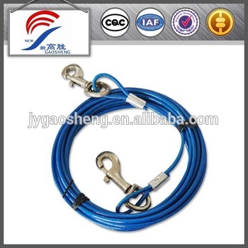 7x7 pvc coated tie-out cable