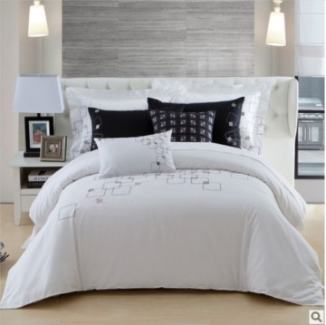 latest design , Jacquard &embroidery bedding set , 6 pcs 100% cotton bedding set