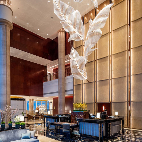 Fancy office building hotel luxury crystal chandelier