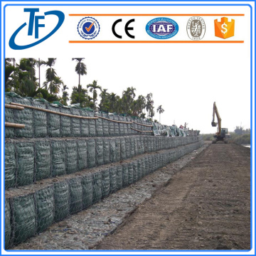 Chất lượng cao PVC tráng silic lục giác gabion dây lưới