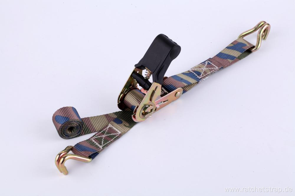 25mm Width Camo Colorful Ratchting Straps