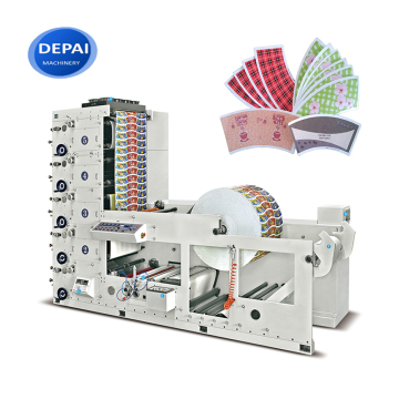 Depai Flexo Farb Vinyl Aufkleber Etikett Thermal -Barcode -Druckermaschine