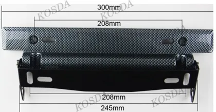 Auto License Plate Frame,Carbon Fiber License Name Plate