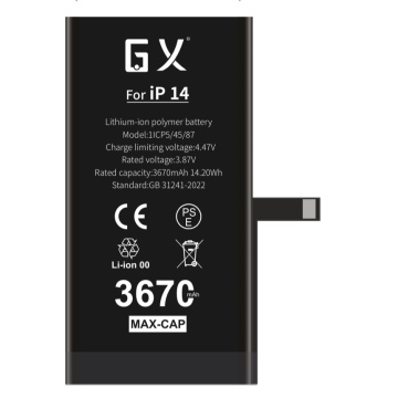GX az iPhone 14 nagy kapacitású akkumulátorhoz