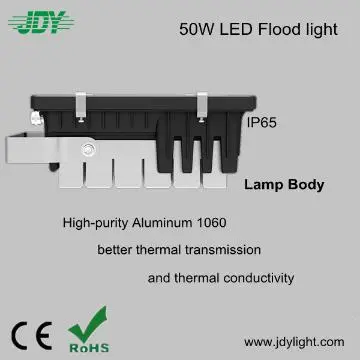 FINs Heatsink 50W High Quality LED Flood Light Housing