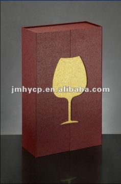 delicate colors Wine cardboard Box for 1Bottle (Hot Selling) with rational construction