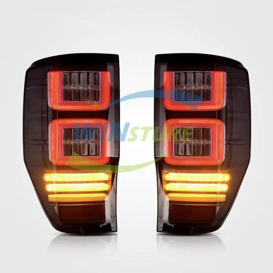 LED Tail Lights with DRL, Steering Function, and Lens for Ford Ranger T6, T7, T8 (2012-2021) - Model RAN-B007