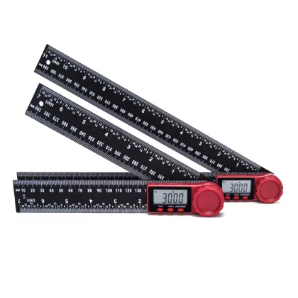 Digital Protractor 200mm 360 Degree Angle Ruler Spirit Level